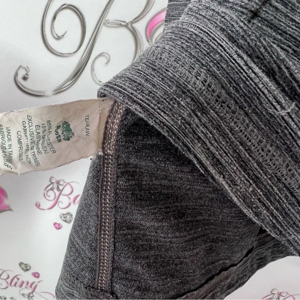 Roots Tank Top Racer Back Grey Heathered With Logo Roots Beaver Work Out Yoga — image 7 of 7